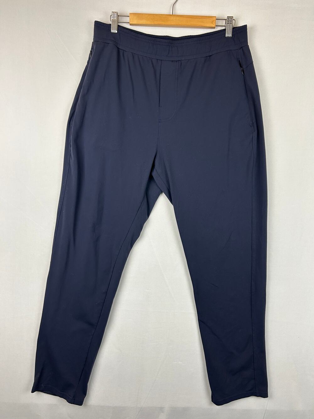 Public Rec Tapered Leg Elastic Tie Waist Jogger Pant Navy Blue Men's Size 36x32
